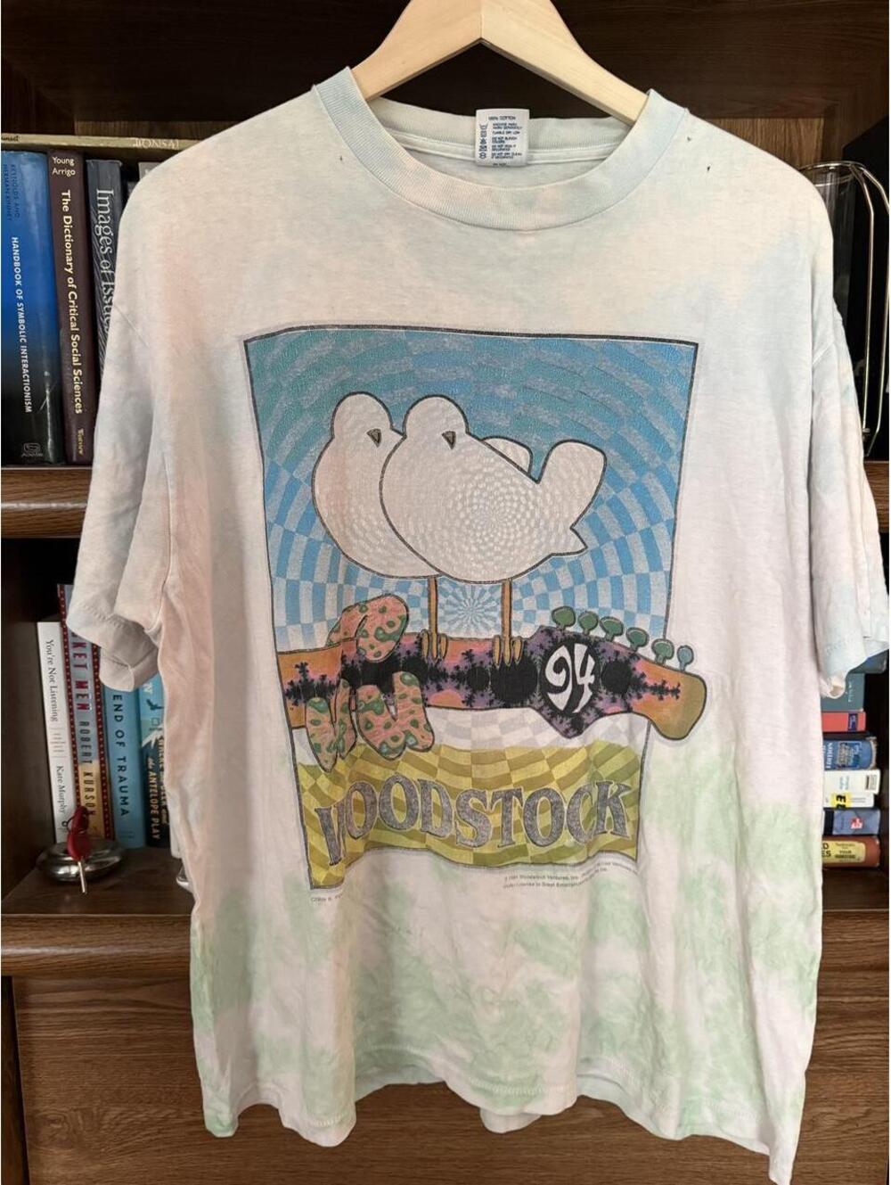 Woodstock Men's Multi and White Tshirt